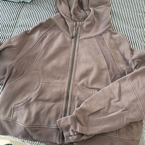 Scuba oversized full zip hoodie